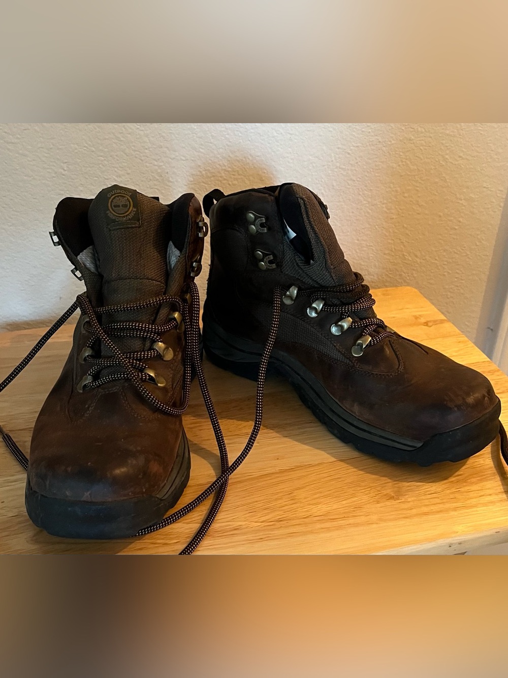 Men's Timberland Brown Leather Hiking Boots